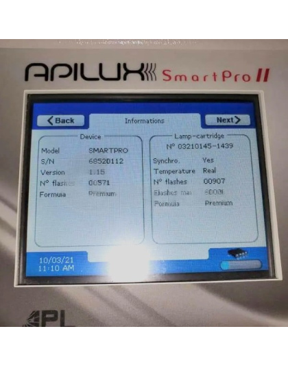 Apilux SmartPro IPL II Device Serial Number Apilux SmartPro IPL II Device Serial Number