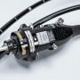 Highlights the colonoscope’s extensive viewing angle, enabling comprehensive visualization during colonoscopy. Wide 170° Field of View