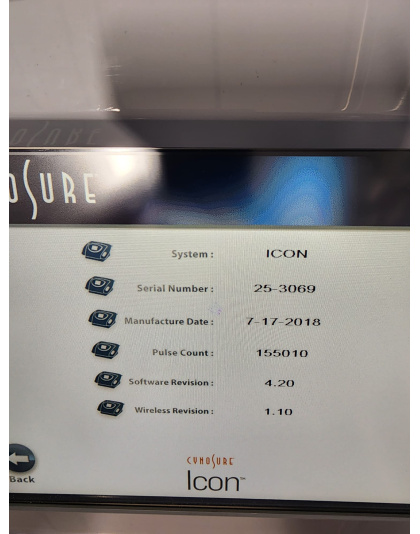 cynosure palomar icon laser 2018 sale