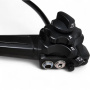 Close-up view of the OLYMPUS TJF-Q190V duodenoscope﻿ showcasing the disposable distal cover and high-definition video capabilities